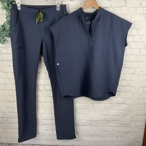 Set FIGS Yola Skinny Scrub Pants Rafaela Oversized Scrub Top XS/S Tall